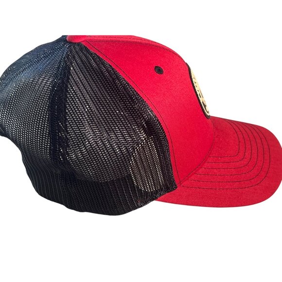 Tractor Supply Co. Red & Black Mesh Trucker Hat Snapback Adjustable Logo Patch - Picture 5 of 8